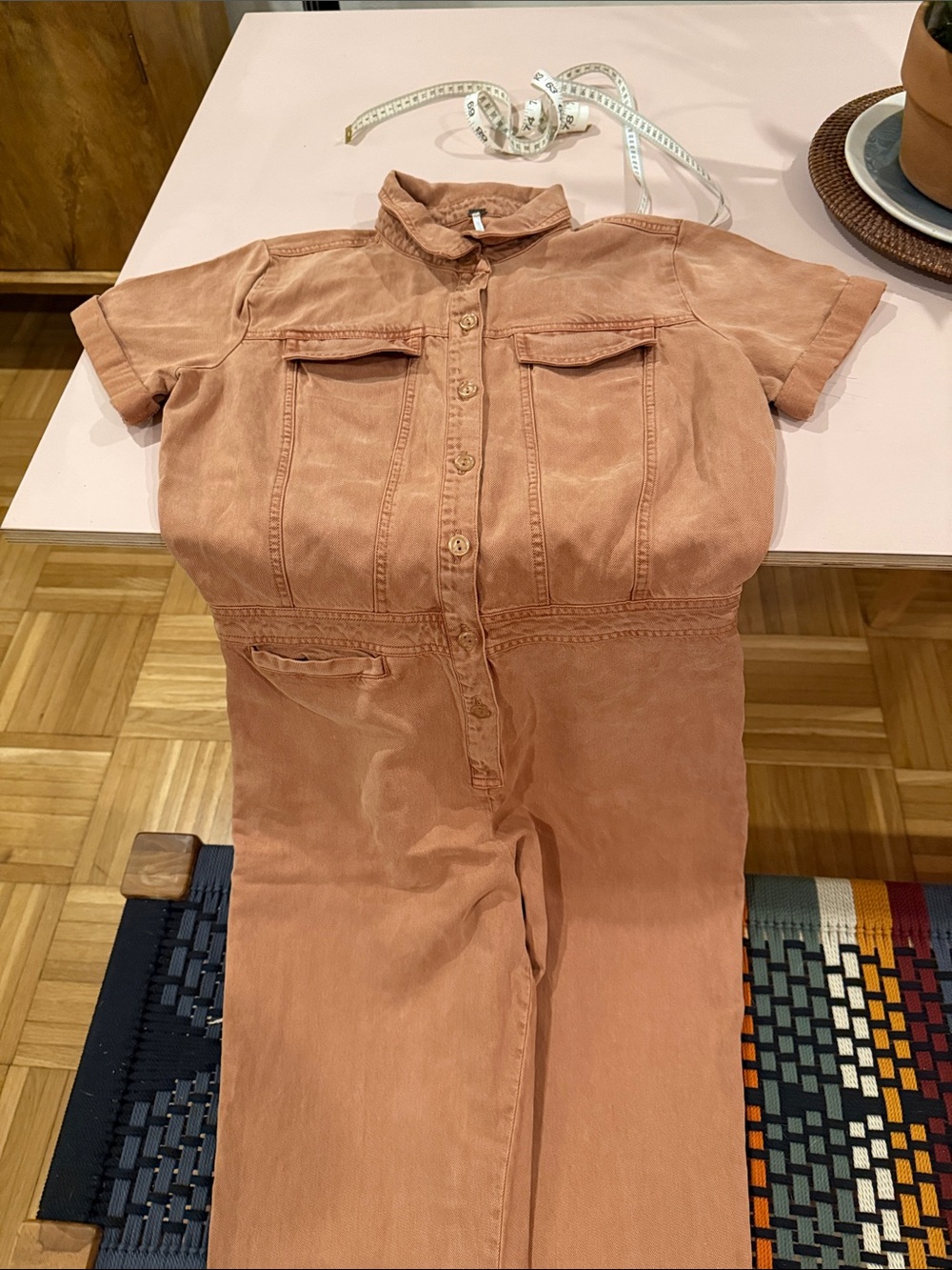Young Fabulous & Broke Rust Brown Short Sleeve Utility Jumpsuit - Picture 2 of 11